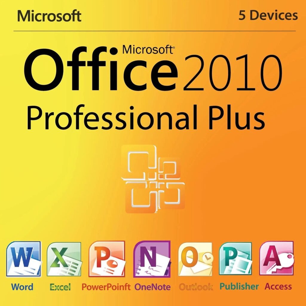 Alldegital Keys Microsoft Office 2010 Professional Plus For 5 Devices- Lifetime
